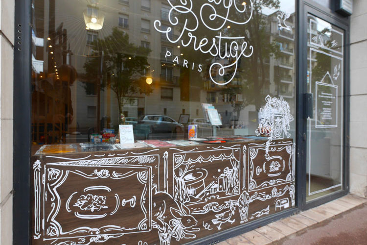 Vitrophanie sur mesure boutique Baby Prestige Chatillon