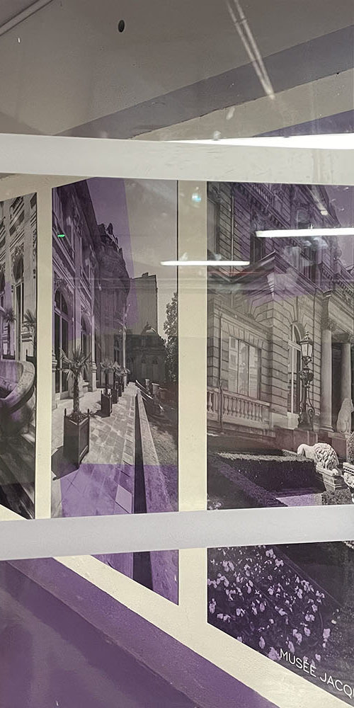 Decor mural Parking Haussmann Berri SAEMES entree pieton 04