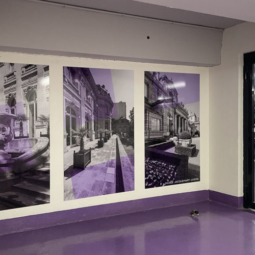 Decor mural Parking Haussmann Berri SAEMES entree pieton 05